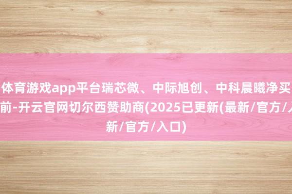 体育游戏app平台瑞芯微、中际旭创、中科晨曦净买入居前-开云