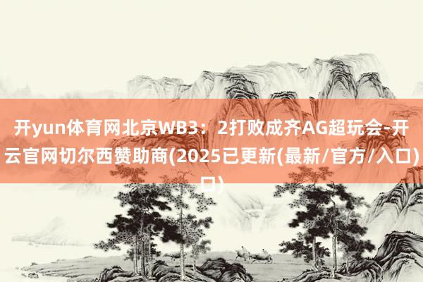 开yun体育网北京WB3：2打败成齐AG超玩会-开云官网切尔