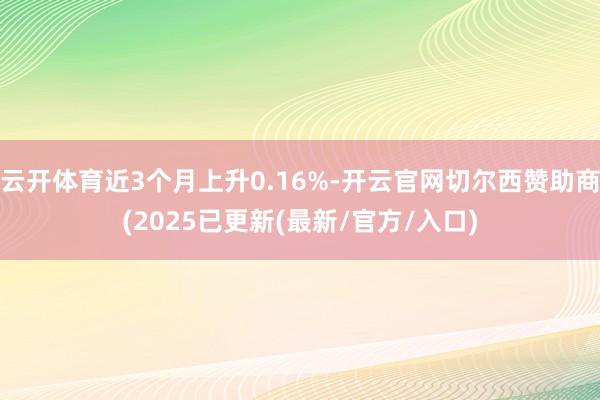 云开体育近3个月上升0.16%-开云官网切尔西赞助商(2025已更新(最新/官方/入口)