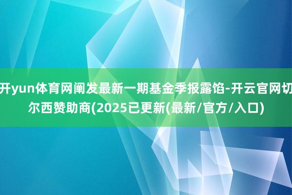 开yun体育网阐发最新一期基金季报露馅-开云官网切尔西赞助商(2025已更新(最新/官方/入口)