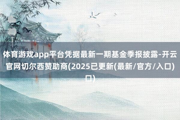 体育游戏app平台凭据最新一期基金季报披露-开云官网切尔西赞