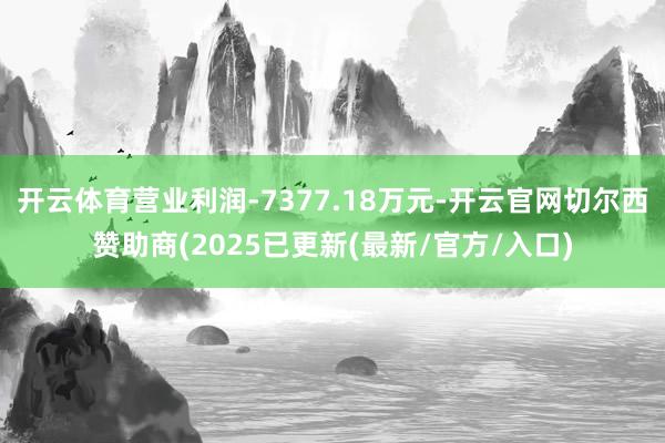 开云体育营业利润-7377.18万元-开云官网切尔西赞助商(