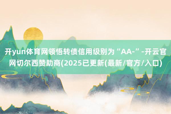 开yun体育网领悟转债信用级别为“AA-”-开云官网切尔西赞